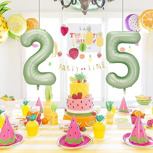 40 Inch Olive Green Number 23 Balloon for Birthday & Party Decor