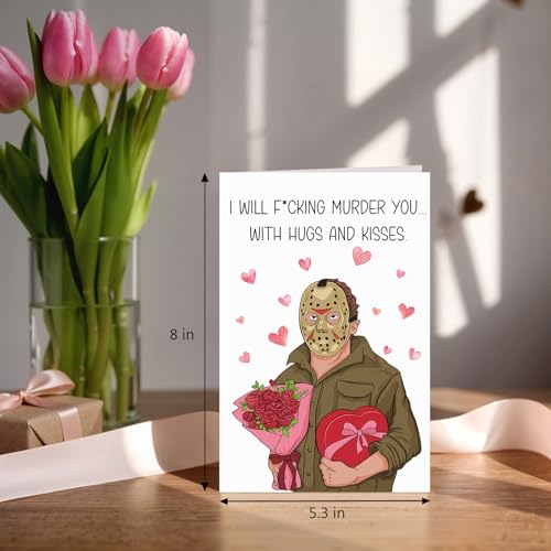 Funny Scary Movie Birthday Card for Halloween Girlfriend