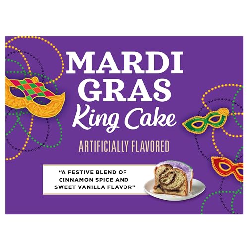 Community Coffee Mardi Gras King Cake Flavored Ground Coffee, 32oz