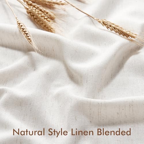 NICETOWN Room Darkening Linen Door Curtain Panel - 40" Long