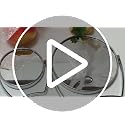 WMugthome 4-Inch Portable Makeup Mirror, 1X/3X Magnification Silver Desk Mirror