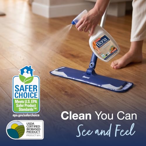 Bona Hardwood Floor Cleaner Concentrate, Cedar Scent, 4-Pack