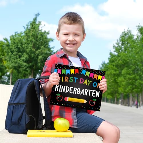 First and Last Day of School Photo Prop Sign - Double Sided, 10" x 8"