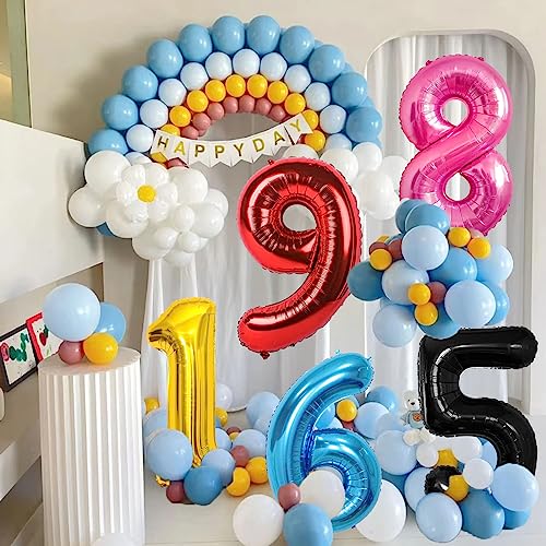 40-Inch Gold Number 5 Balloon - Jumbo Foil for Parties