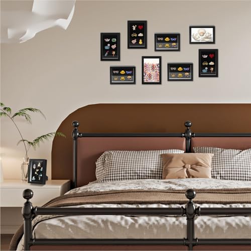 CROISSANT 4x6 Black Lapel Pin Display Case Shadow Box Frame