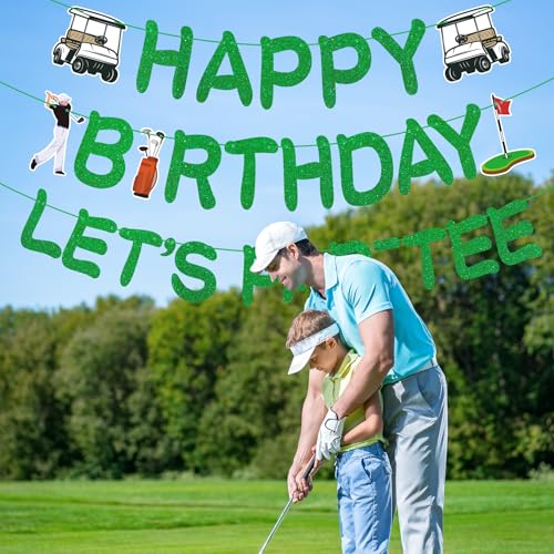 Golf Birthday Banner | Pre-Strung Par-Tee Decorations for Men