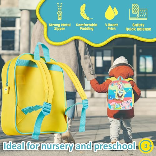 SPONGEBOB SQUAREPANTS Backpack for Kids, 11.6¡± x 9.25¡± x 3.14¡±