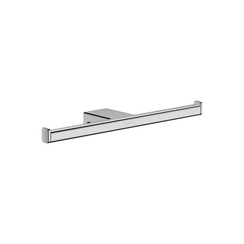 hansgrohe AddStoris Double Roll Holder in Chrome 1-inch Accessories in Chrome, 41748000