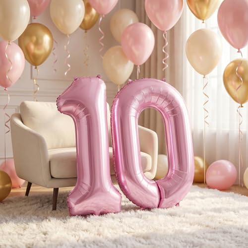 40 Inch Pink Number 0 Foil Balloon Giant Birthday Party Decoration