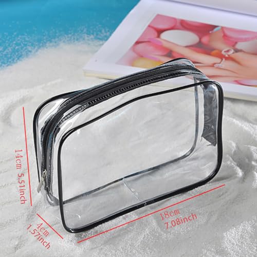 NaYiissi Clear Travel Toiletry Bag TSA Approved Quart Size Makeup Bag