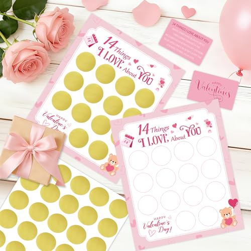 DIY Valentine's Day Scratch Off Cards - 14 Things I Love About You