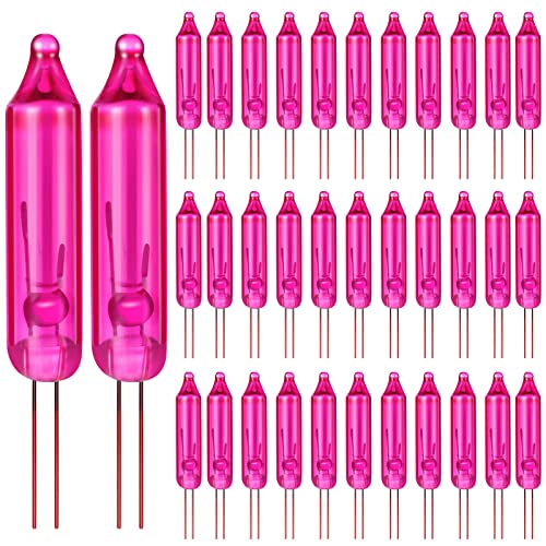 Pink Replacement Christmas Mini Light Bulbs 2.5V 200 Count
