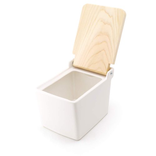 ZERO JAPAN Salt Box - White - 15oz / 420ml Made in Japan
