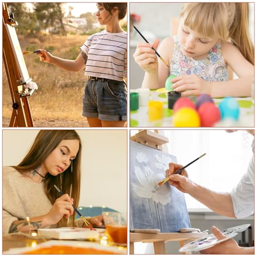 Simarro Cake Painting Brushes Set - 6 Pcs Soft Nylon Food Decorating Tools