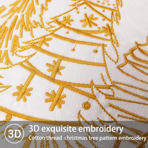 GEEORY Christmas Pillow Covers 18x18 Inch Set of 2, Xmas Decorations