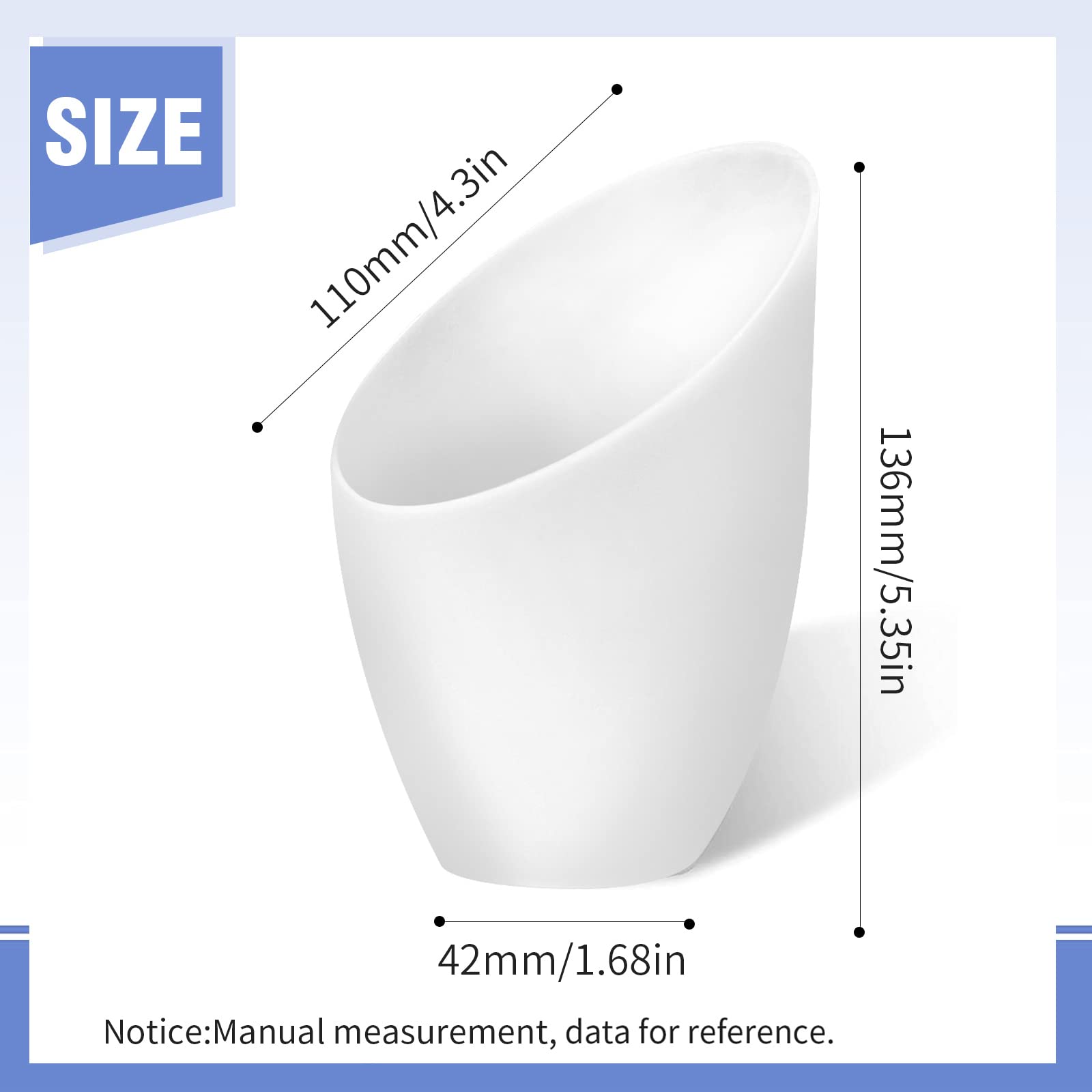 ZUDKSUY 5 pcs E26 Plastic Horseshoe Lampshades, White PE Lamp Shade with 42mm (1.65") Hole for Table Lamps & Pendant Lights Cover Replacement