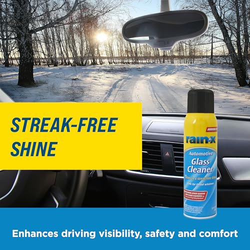 Rain-X Glass Cleaner Aerosol - 19oz Streak-Free Automotive Spray