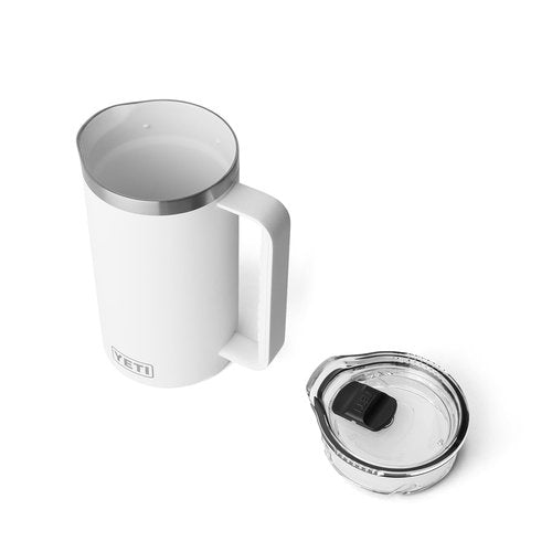YETI Rambler 34 oz Pitcher, Vacuum Insulated, Stainless Steel with MagSlider Lid, White