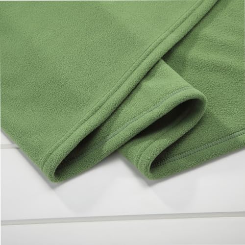 Cozy Lightweight Flannel Microfiber Blanket 39x59 inches - Green