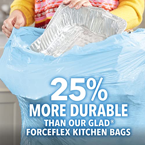 Glad 13 Gallon Tall Kitchen Trash Bags, MaxStrength Drawstring, Beachside Breeze, 90 Count