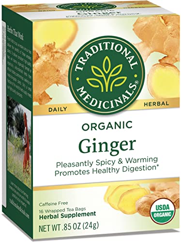 Organic Ginger Herbal Tea - Promotes Healthy Digestion (Pack of 2)