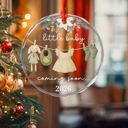 2026 Baby Announcement Ornament for Expecting Parents - Unique Keepsake