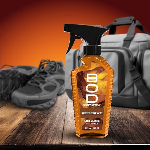 BOD Man Reserve Fragrance Body Spray, 8 fl oz - Warm Bourbon Scent