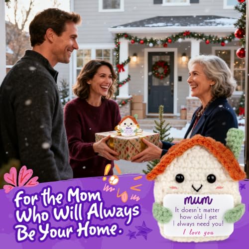 Crochet House Mom Gift from Daughter Son Sentimental Keepsake