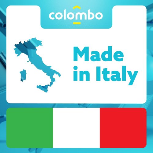 Colombo Perlate Ironing Board Cover 55.1” x 21.7” (Fits Boards Up to 51.2” x 17.7”) – Extra Large Replacement Pad with Metallized Cotton, Felt & Foam Layers, Includes Clip, Made in Italy