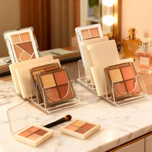 Makeup Organizer Set - 2 Slanted Eyeshadow Palette Holders