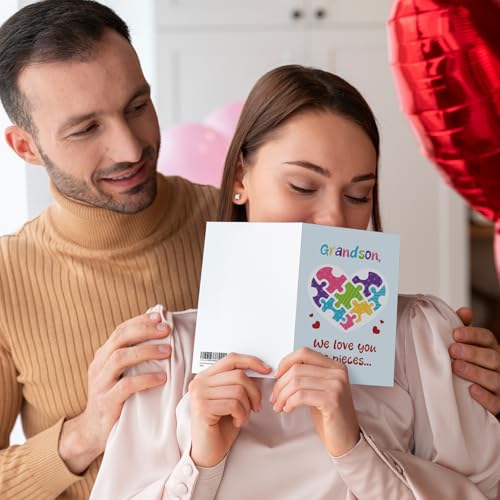 Funny Valentine's Day Card for Grandson from Grandparents