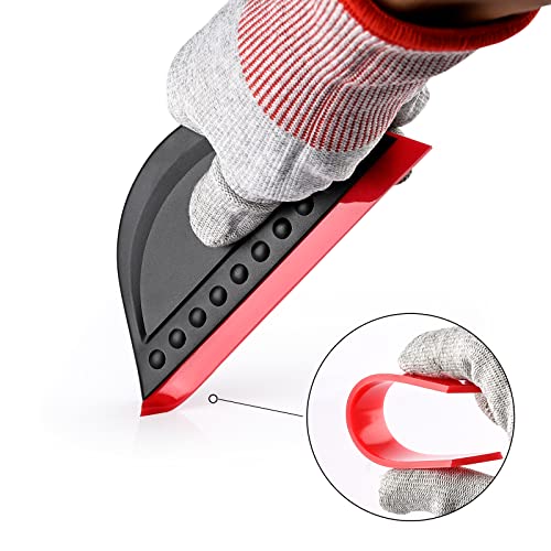 FOSHIO Mini Squeegee Set - 2 Pack for Window Cleaning & Vinyl Smoothing