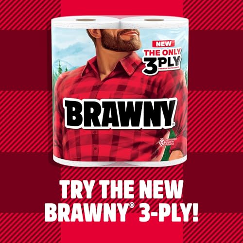 BRAWNY¢ç TEAR-A-SQUARE¢ç PAPER TOWELS, 8 TRIPLE ROLLS