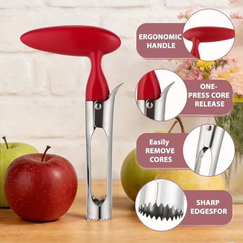 Amitlimate Apple Corer Tool - Ergonomic Stainless Steel Core Remover