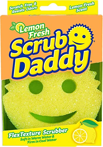 Scrub Daddy Lemon Fresh Scent Sponge - Scratch-Free Dish Cleaner