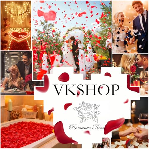 2400 Eco-Friendly Red Rose Petals for Weddings & Events