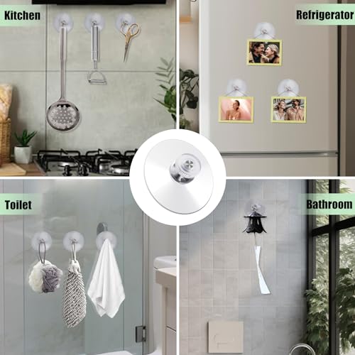 16 Pcs Clear PVC Suction Cup Pads with M5 Screw for Windows