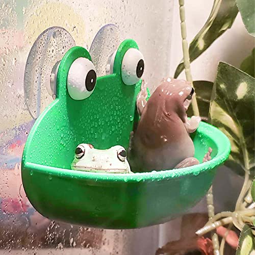 Sankoly 2-Piece Frog Habitat with Suction Cups for Fish Tanks