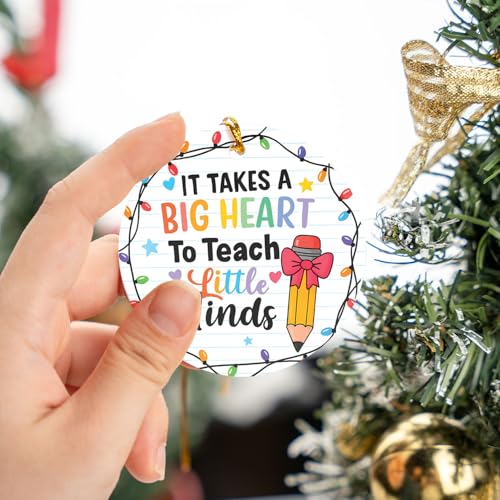 Teacher Christmas Ornament, Ceramic Appreciation Keepsake Gift