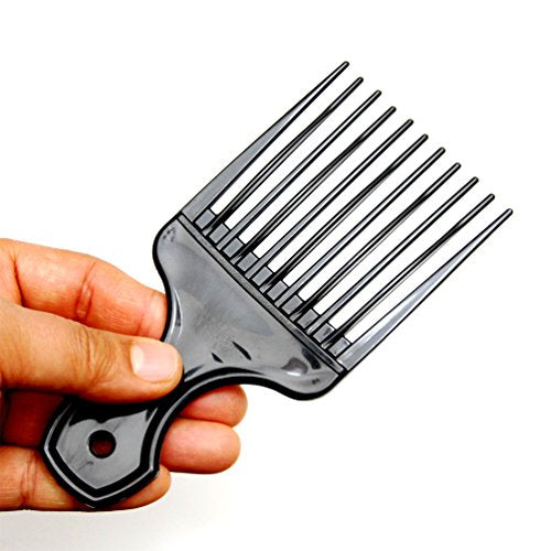 LUXXII Afro Hair Pick Comb Set 3-Pack - Wide Tooth Lift Combs for Curly Hair