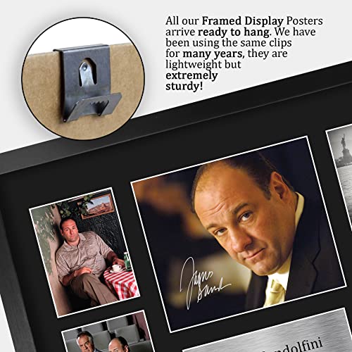 Signed James Gandolfini Sopranos Autograph Photo 16x12 Inch Framed TV Show Fan Gift