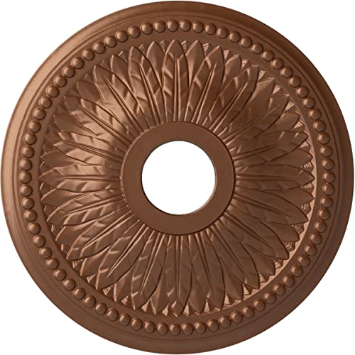 Ekena Millwork CM18BIPOSDecorative Ceiling Medallions Modeled After Original Historical Patterns & Designs, Polished Copper