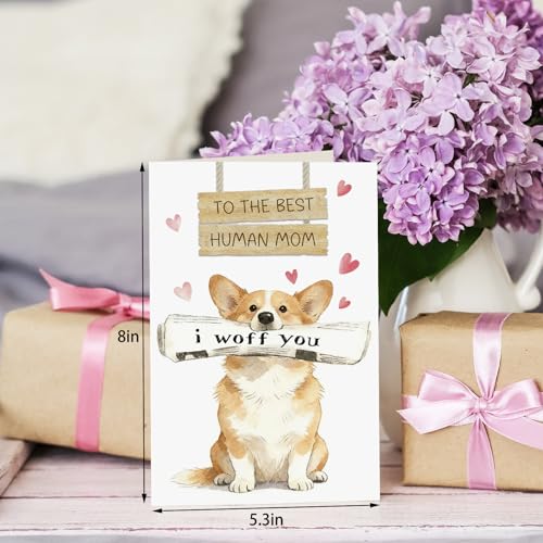Cute Dog Mother's Day Card - Funny Keepsake for Dog Moms