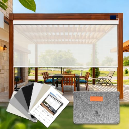 Tokblind Outdoor Shade Fabric Sample - Light-Filtering Polyester