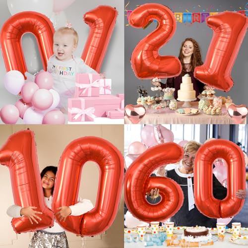 40 Inch Number 5 Foil Helium Balloon for Birthday & Wedding