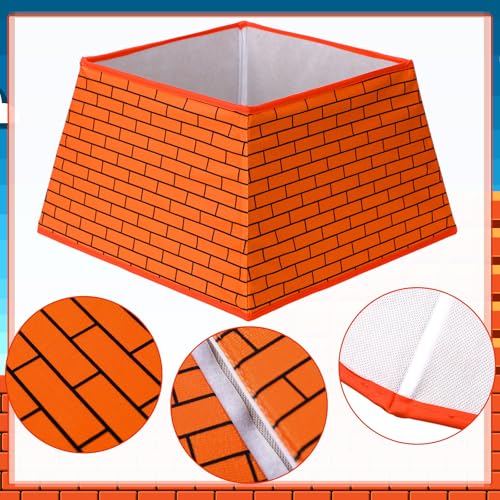 Christmas Tree Collar with Red Brick Game Design - Holiday Decor