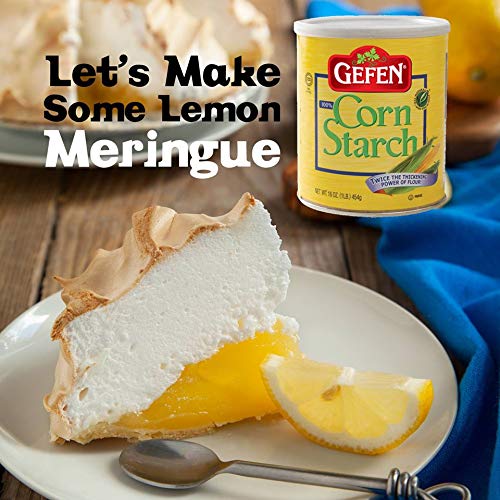 Gefen Corn Starch - 100% Pure Gluten-Free Thickener | 16oz Resealable Pack (2 Pack, Total 2 Lbs)