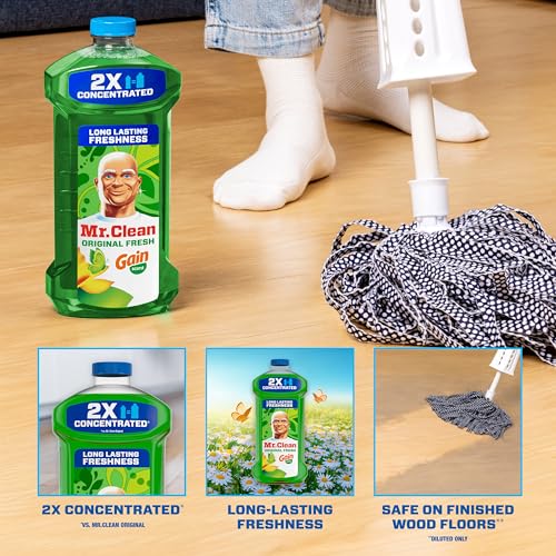 Mr. Clean 2X Concentrated Multi-Purpose Cleaner, Gain Scent, 41 Fl Oz