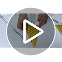 Gold Glitter Pennant Banner Flags - 36 Pcs Triangle Decorations