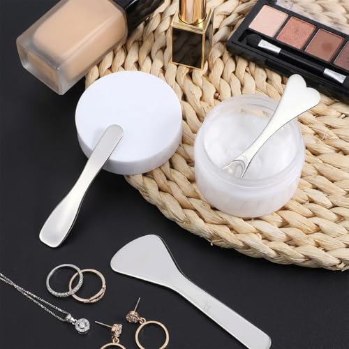 5pcs Stainless Steel Makeup Spatula Set for Skincare & Beauty